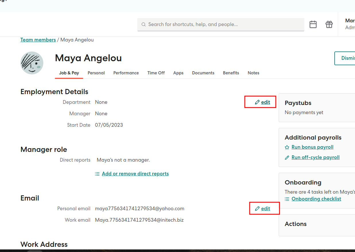 Edit Reimbursement Type 