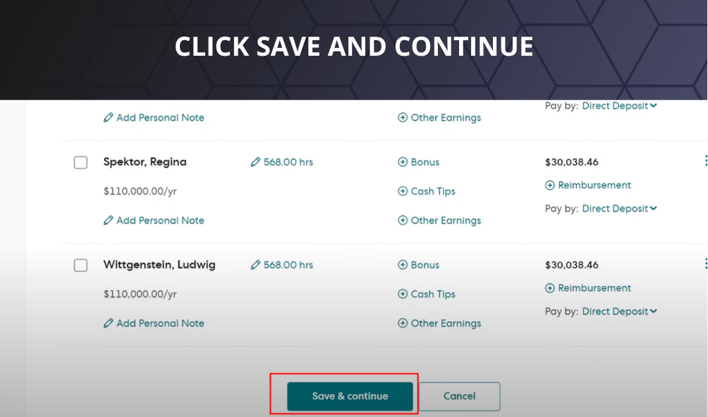 gusto bulk edit tools process