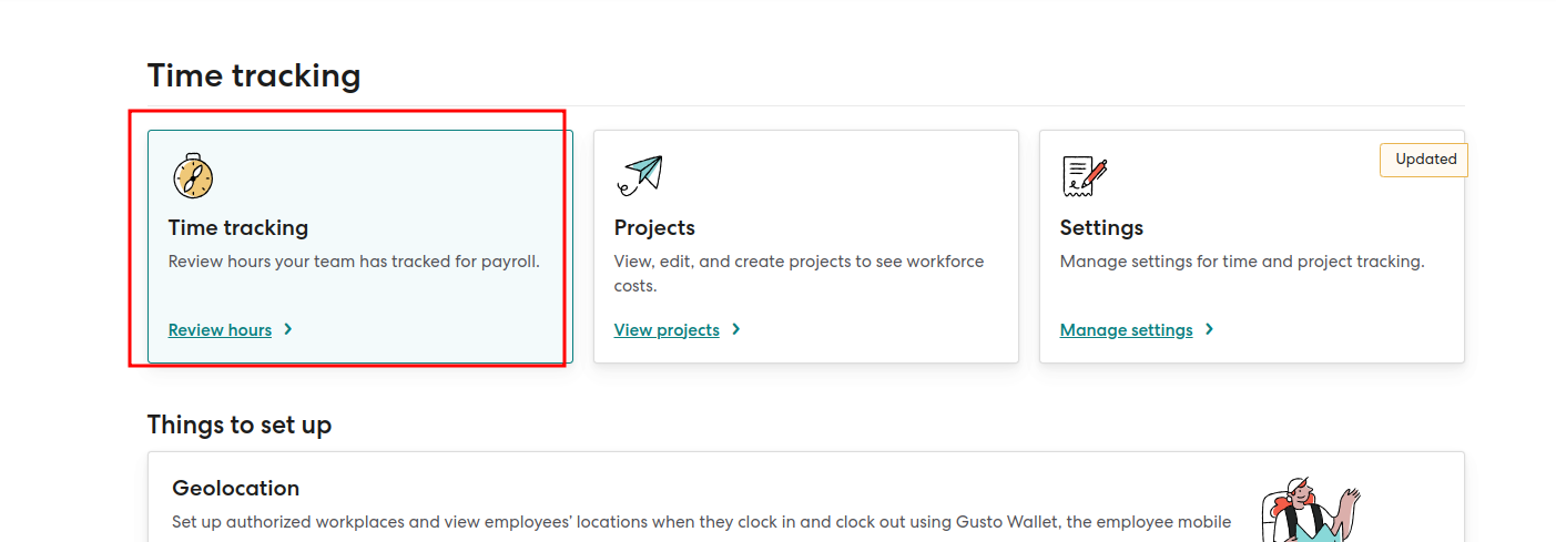 Time tracking in gusto payroll